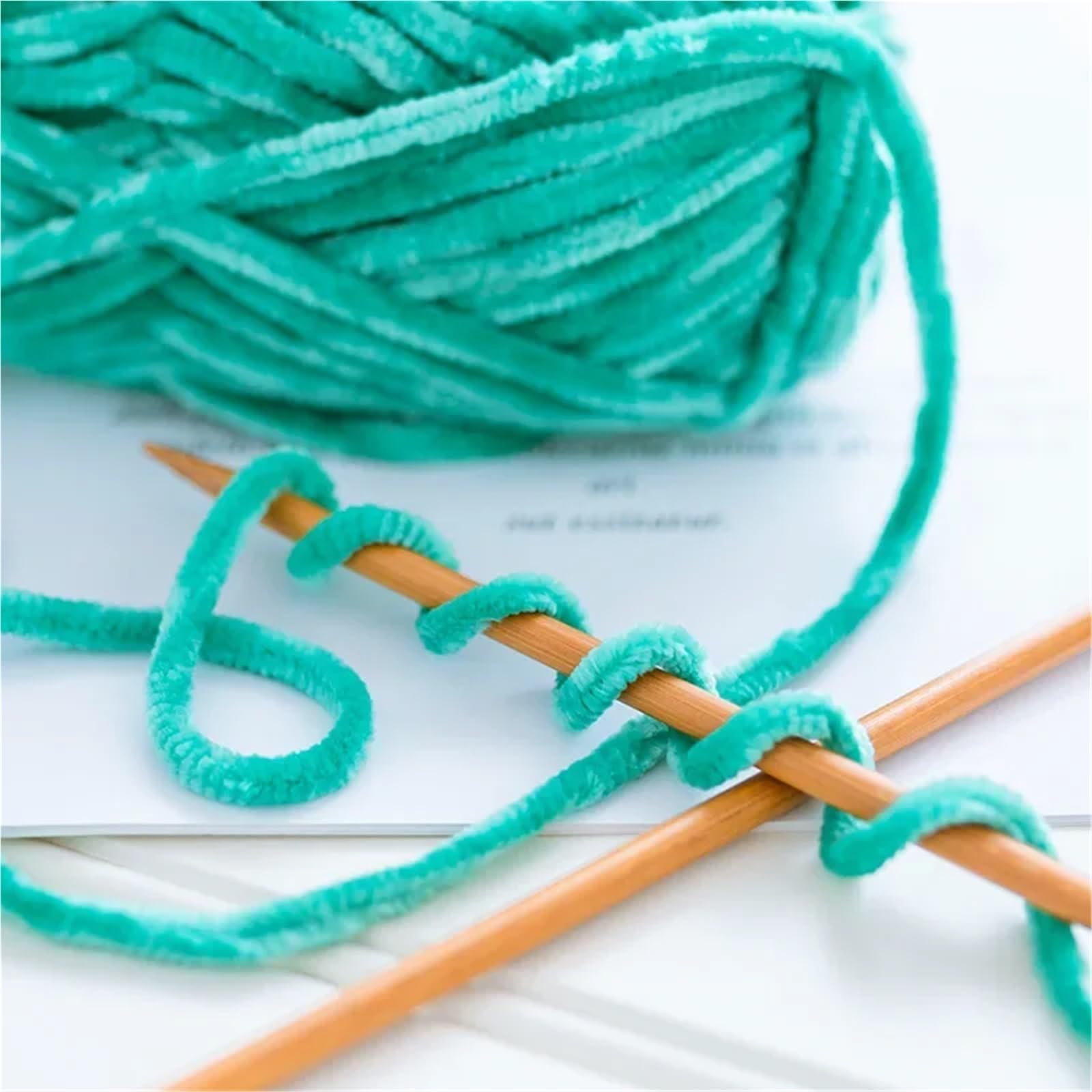 Hilo De Chenilla Grueso Hilo De Punto Grueso De Lana De Terciopelo | 1pc 100g Paquete De Material Sombrero Tejido A Mano Bufanda Cojín(1pc 11)
