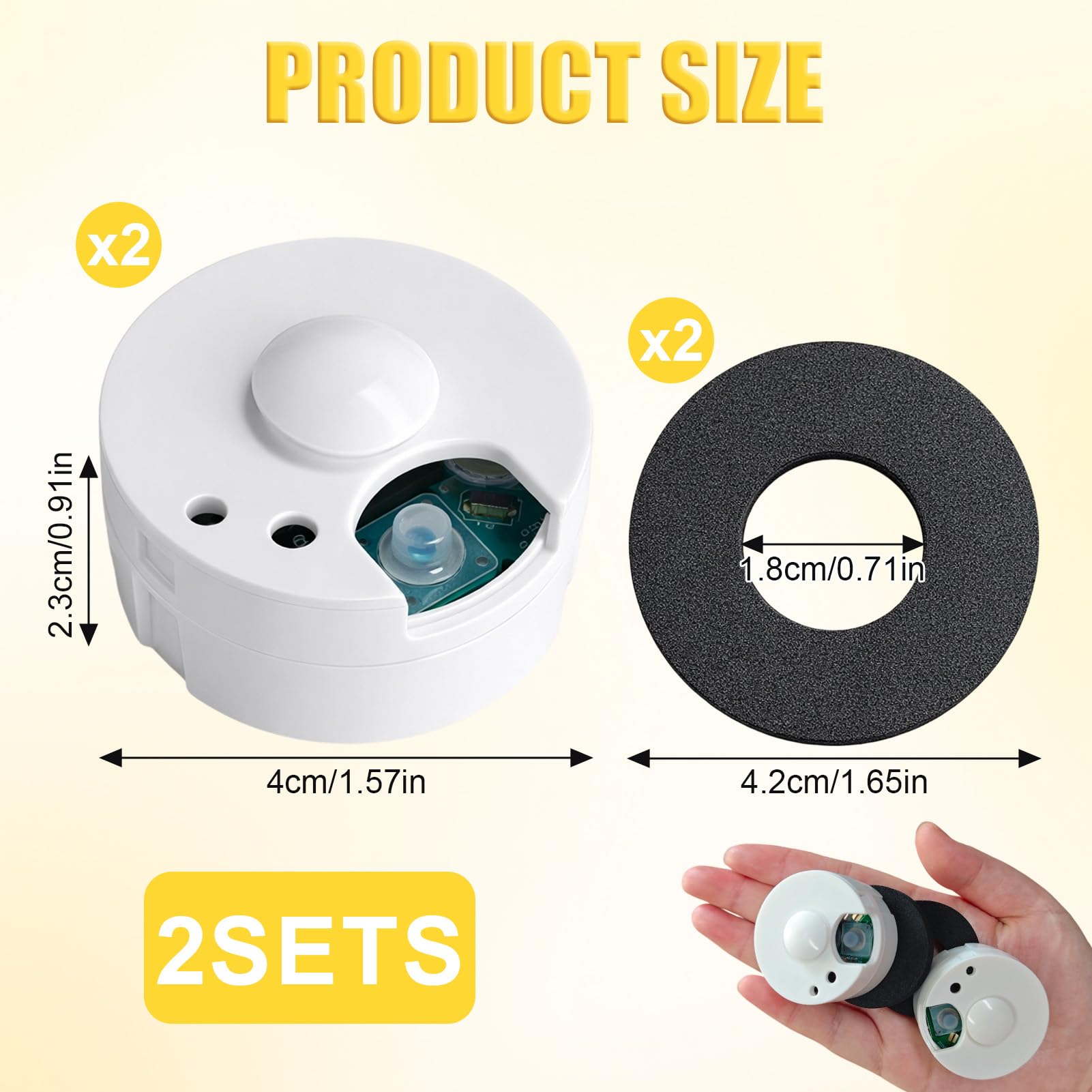 2pcs Enregistreur Vocal pour Peluche 60 Secondes, Mini Enregistreur Vocal Enfant Programmable, Boîte de Son Vocale Enregistrable pour Jouets/Peluches, Message Personnalisé, Cadeau DIY
