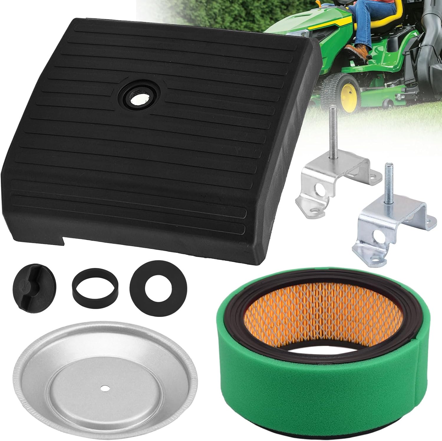 24 743 05-S Air Cleaner Cover Assembly Kit Compatible with Kohler 54-755-01-S 24 096 01-S 20HP CH20 Series & Craftsman GT3000 CV730S Lawn Mowers