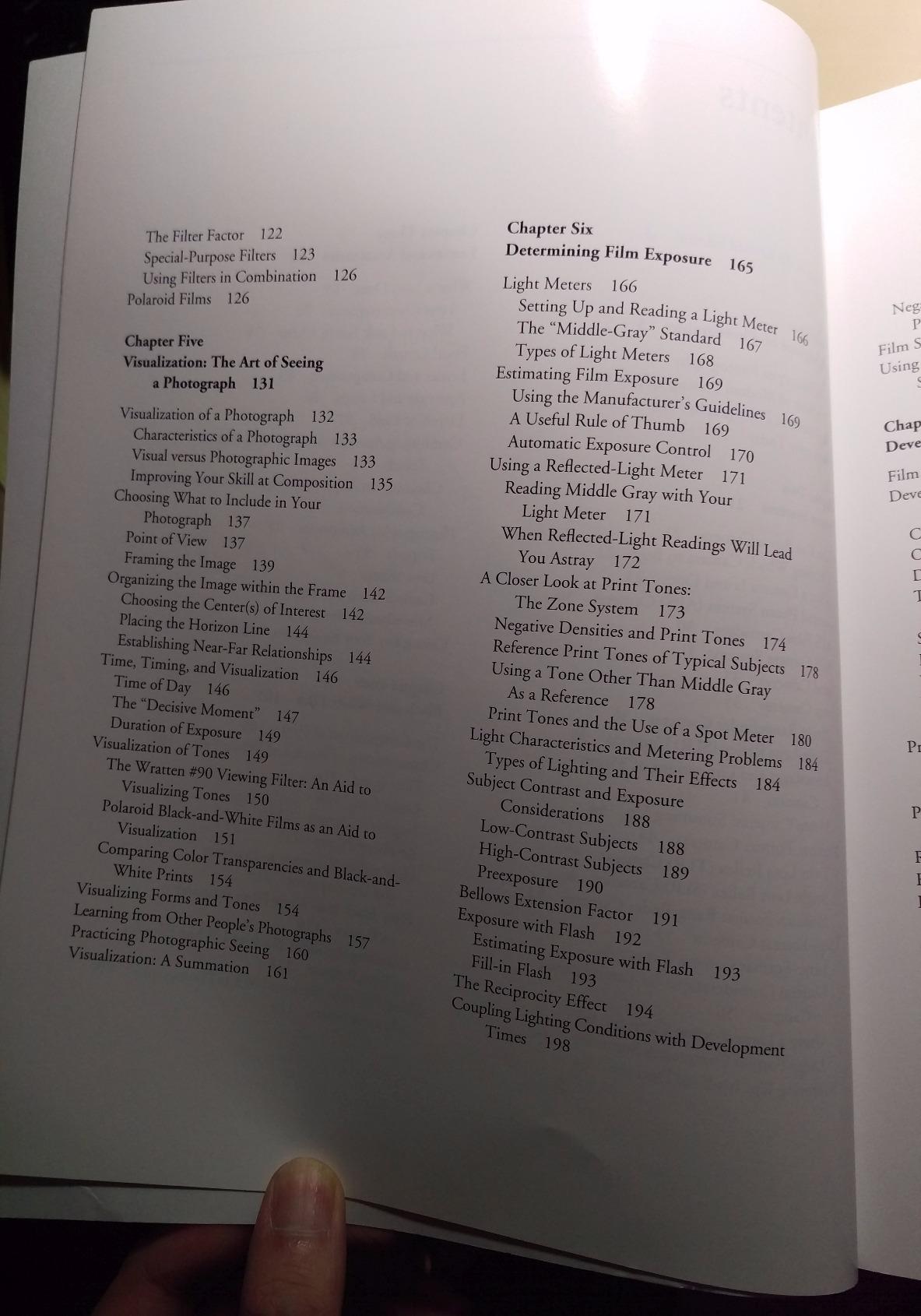 So far the book is a very good reference. It talks about many aspects of photography ...