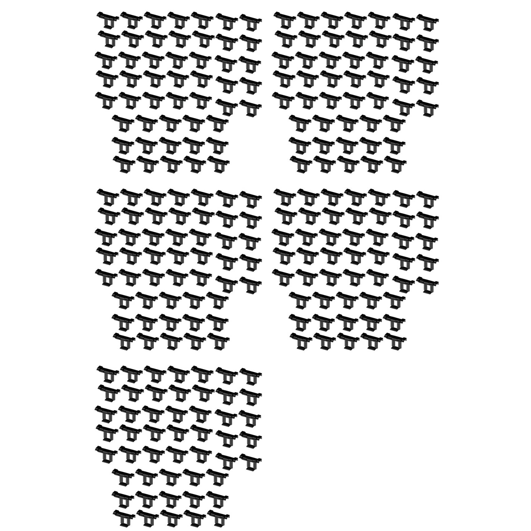 Jnchdghwa Black 250Pcs 30Mm Solar Panel Water Drainage Clips Photovoltaic Panel Water Drained Clip Auto Remove Stagnant Water Dust