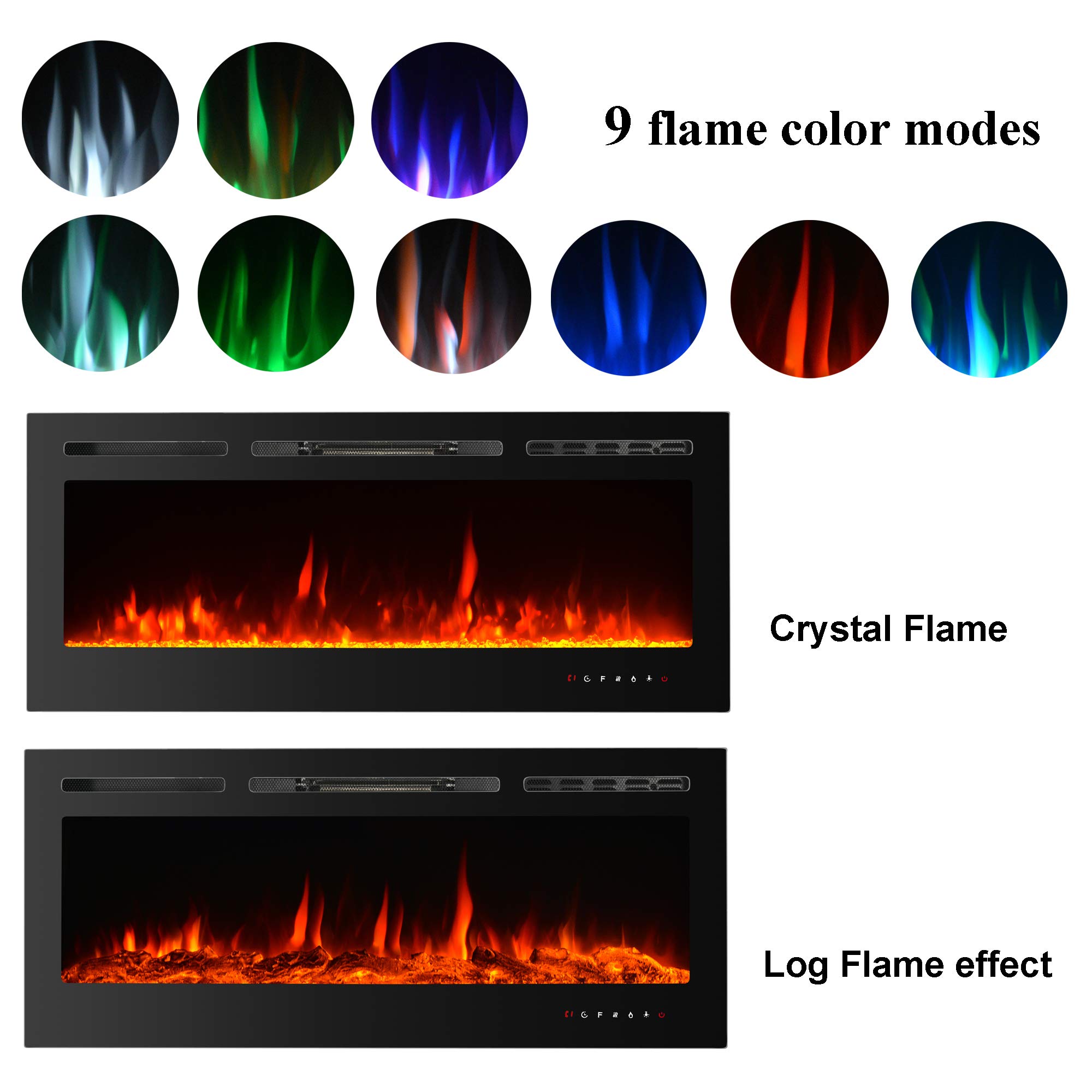 Buy PAOLFOX Electric Fireplace Inserts,40 inch Electric Fireplace