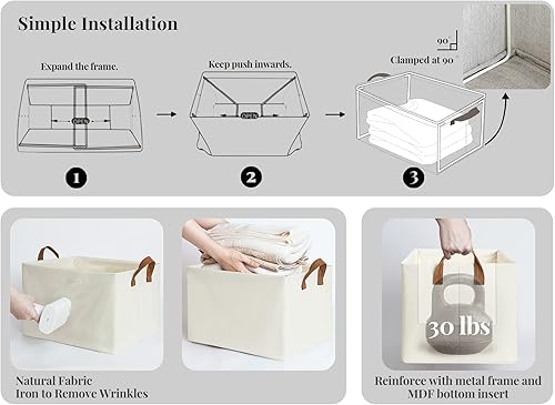 Miniatura 3 de StorageWorks Paquete de 3 contenedores de almacenamiento trapezoidales plegables con 2 contenedores de almacenamiento rectangulares