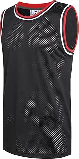 Pullonsy Men's Mesh Athletic Basketball Jersey V-Neck Hip Hop Sports Shirts Fans Tank Top