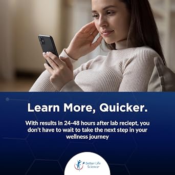 Better Life Science at-Home HSV Test Kit Health Screening Kit for Men & Women Discreet Sample Collection Easy-to-Use Home Testing Kit with Secure Online Results and Lab Processing
