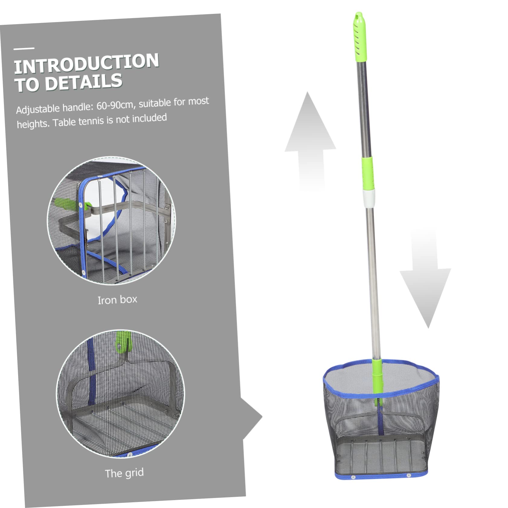 BESPORTBLE Tischtennisball-Picker Camping-Wasserflasche Pick-Up-Netzbeutel Großes Fassungsvermögen Ballpicker Tennisplatzausrüstung Schiffswerkzeuge Outdoor-Tischtennis Großer