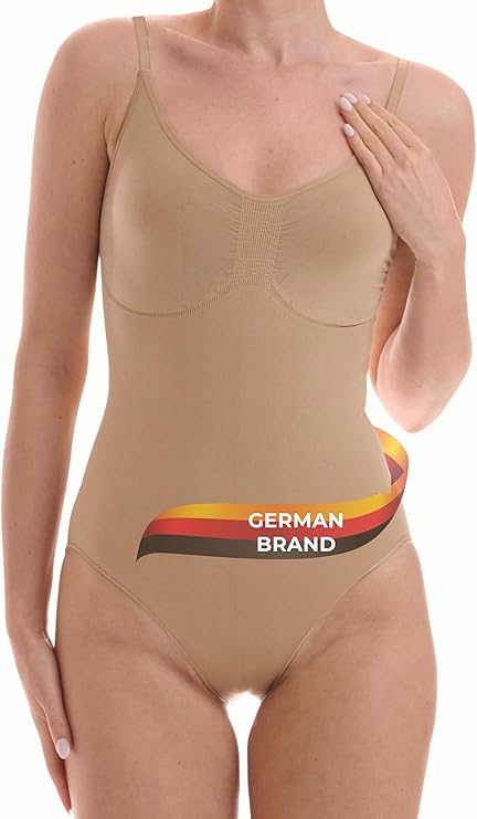 TONEST Shapewear Body Damen - Bauch-Weg Effekt Miederbody - Figurformend Nahtlos - Größen S-XL