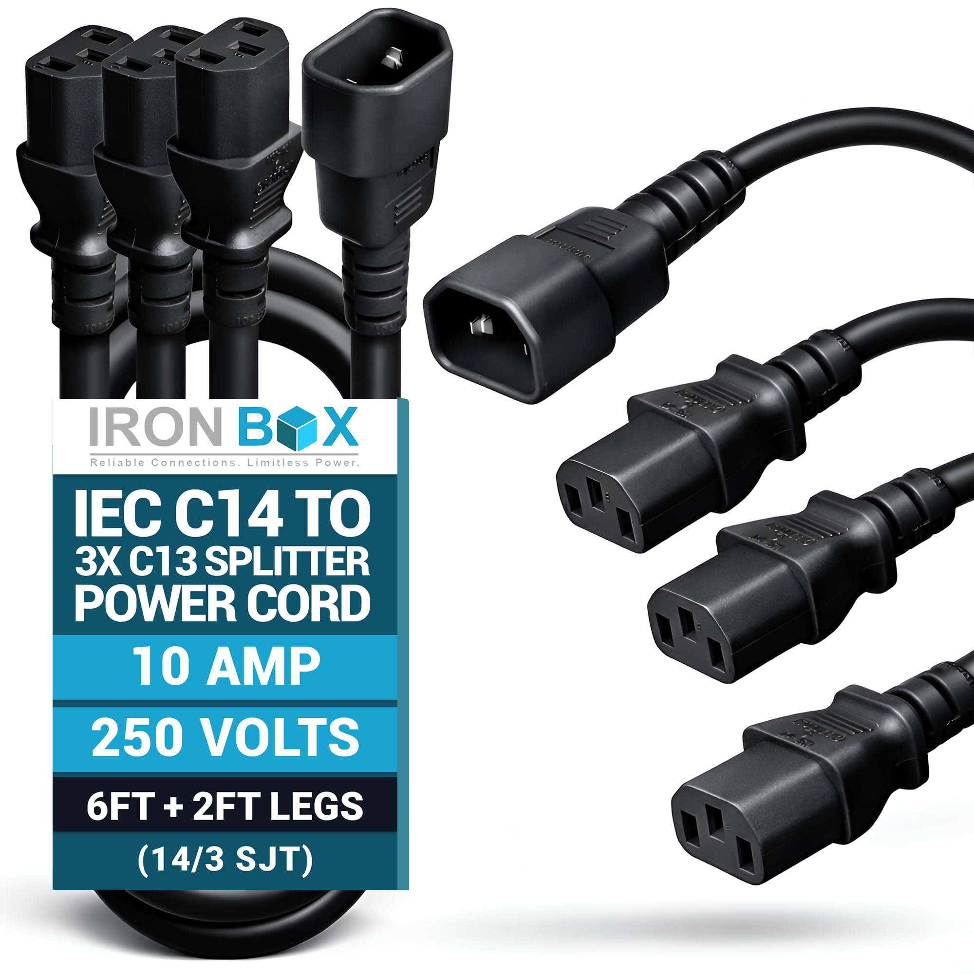 13インチ　STRANOER  13x4.00B  PDC 100x4 OFF42 Amazon.com: IronBox Electric IEC C14 to 3X C13 Splitter Power Cord