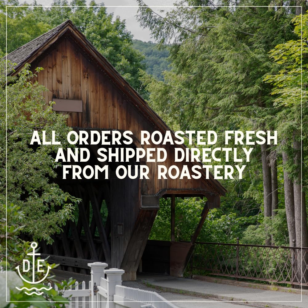 Downeast Coffee Roasters Ground Coffee - Dark Roast, 100% Arabica Coffee - Bold, Syrupy, Bittersweet Toffee Notes - Kenya, Central and South American Highlands (11 ounce Bag, Pack of 6)