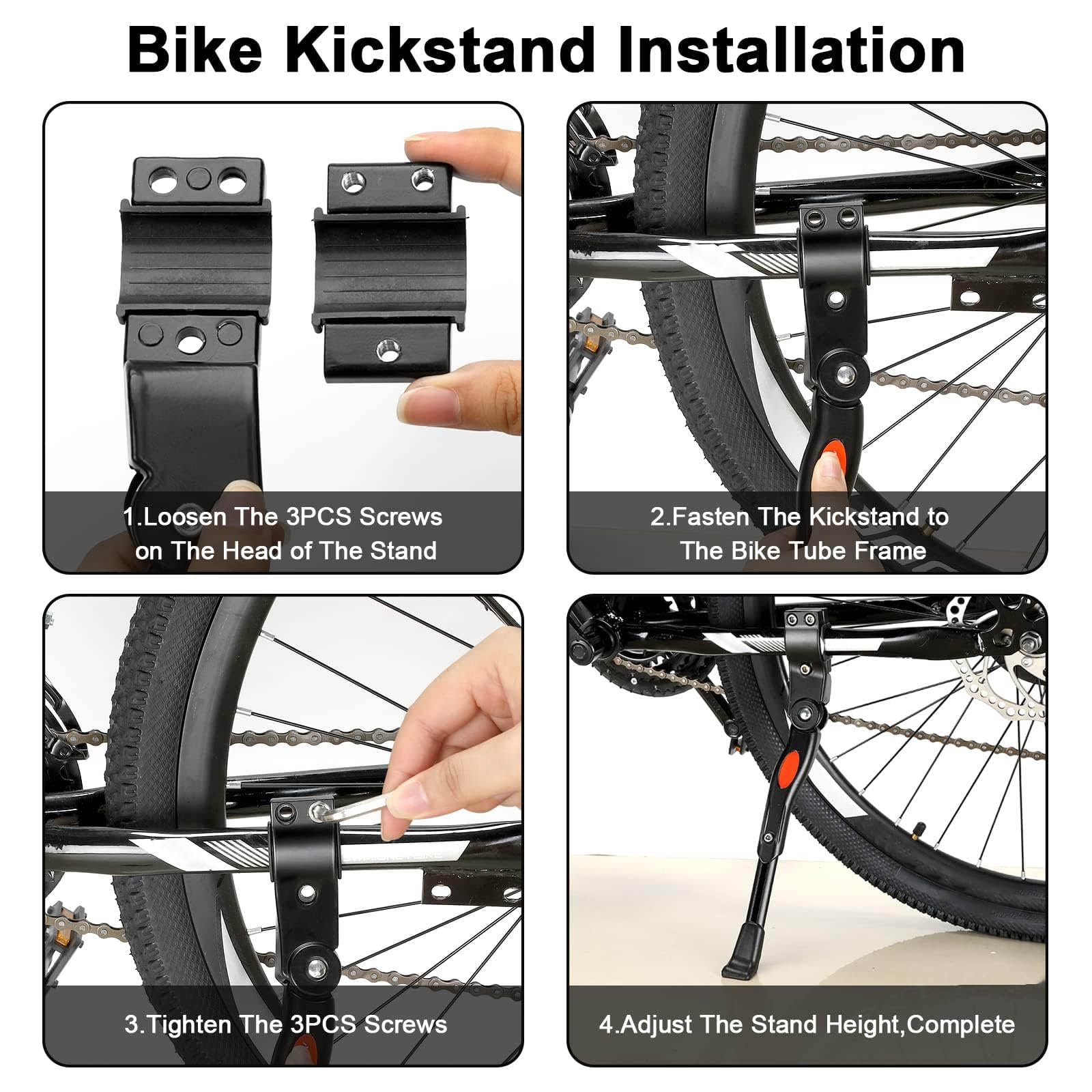 Fahrrad Seitenständer für Scott Genius, Mittelständer Höhenverstellbar Sicherheitsfuß Aluminium Für City Bike und Mountainbike Sport &