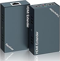 Vista 9 de Extensor HDMI 4K a 60Hz, extensor HDMI a través de Ethernet Cat5e/6 hasta 200FT/60M, Ultra 4K HD expande audio y video, soporta salida de bucle, IR
