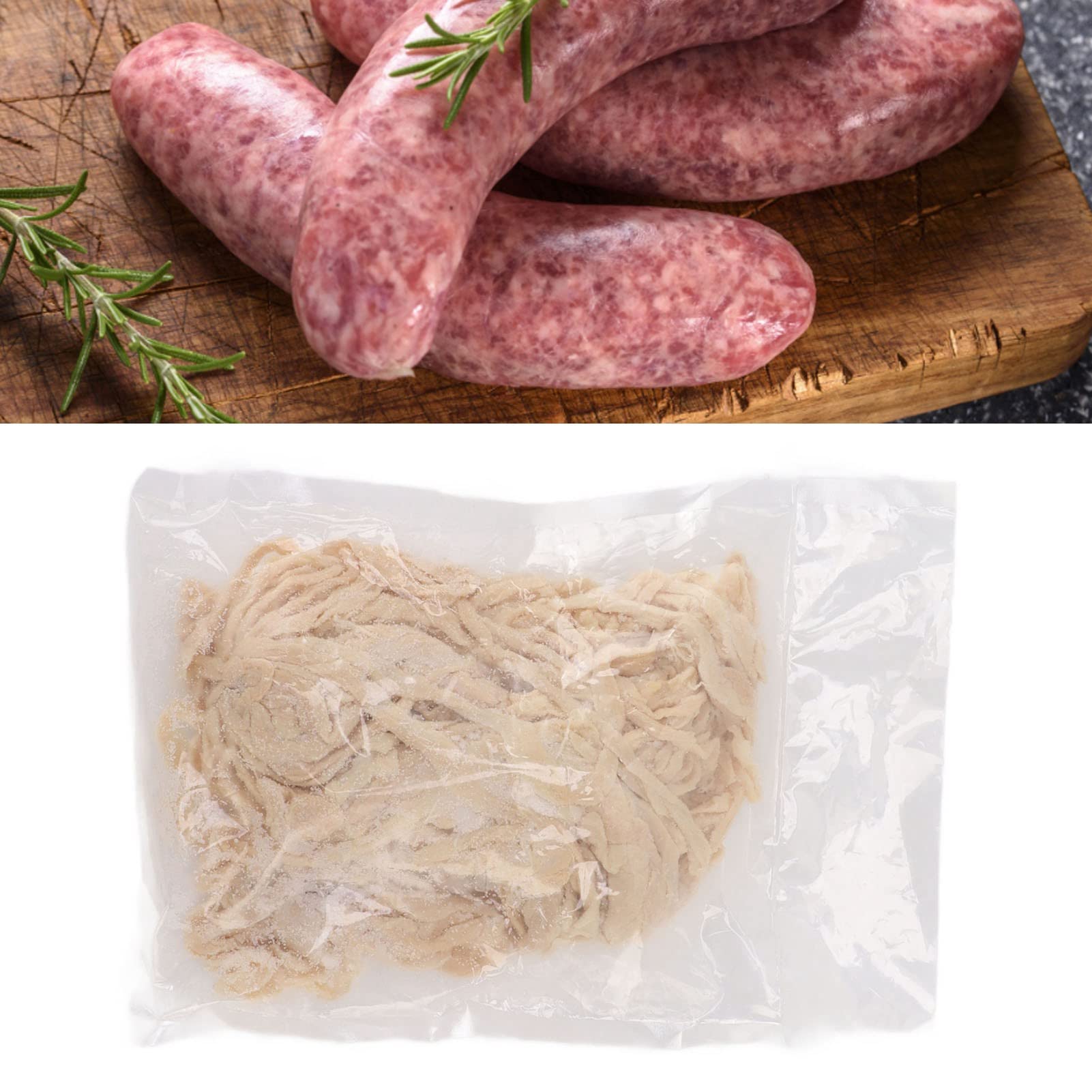 Budelli Per Salsicce Budelli di Maiale Salati a 5 Vie, Ad Alta Tenacità, Sottili E Facili da Conservare, Per La Produzione di Salsicce Fatte in Casa.