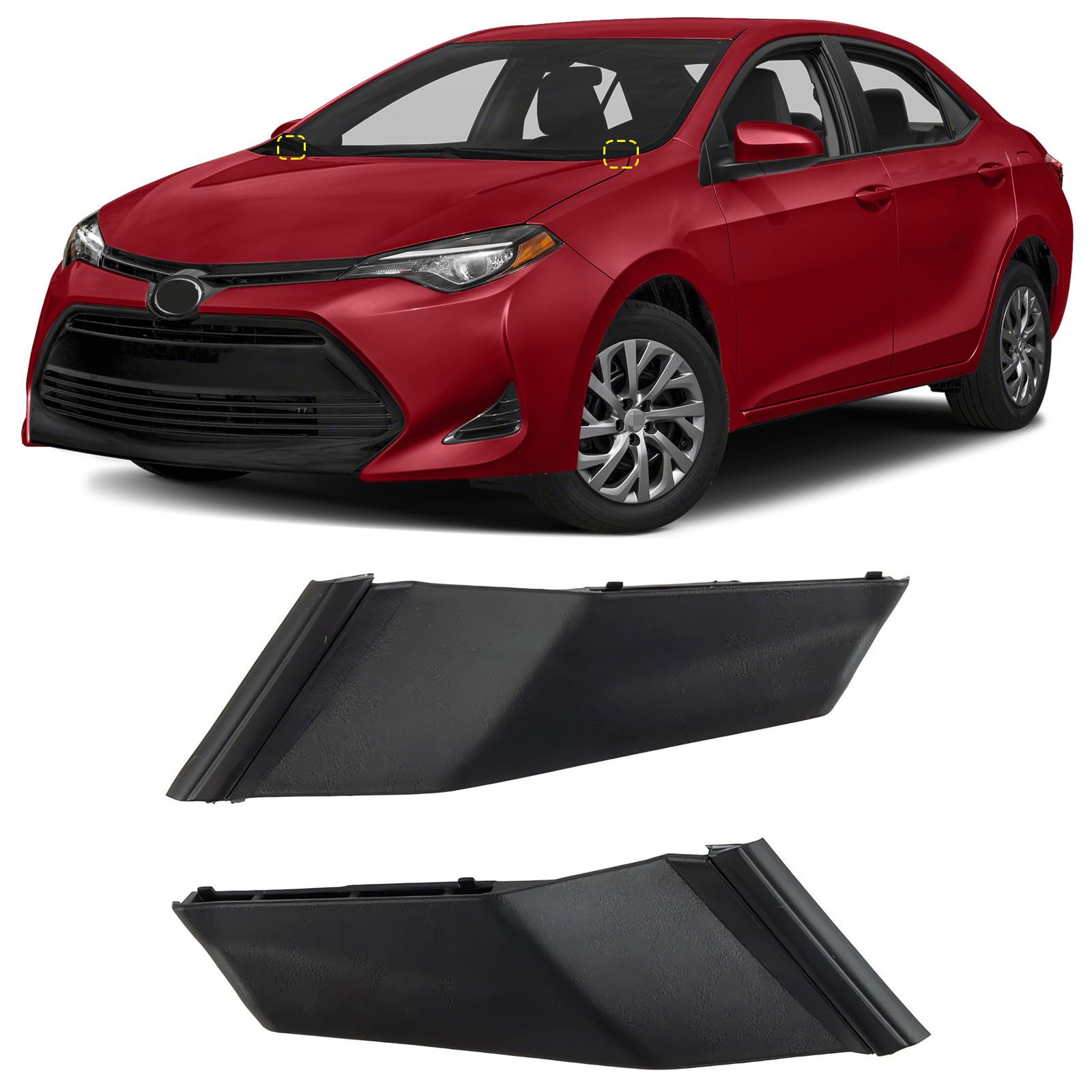 Amazon.com: YUNHECAM Front Windshield Wiper Cowl Side Cover Panel