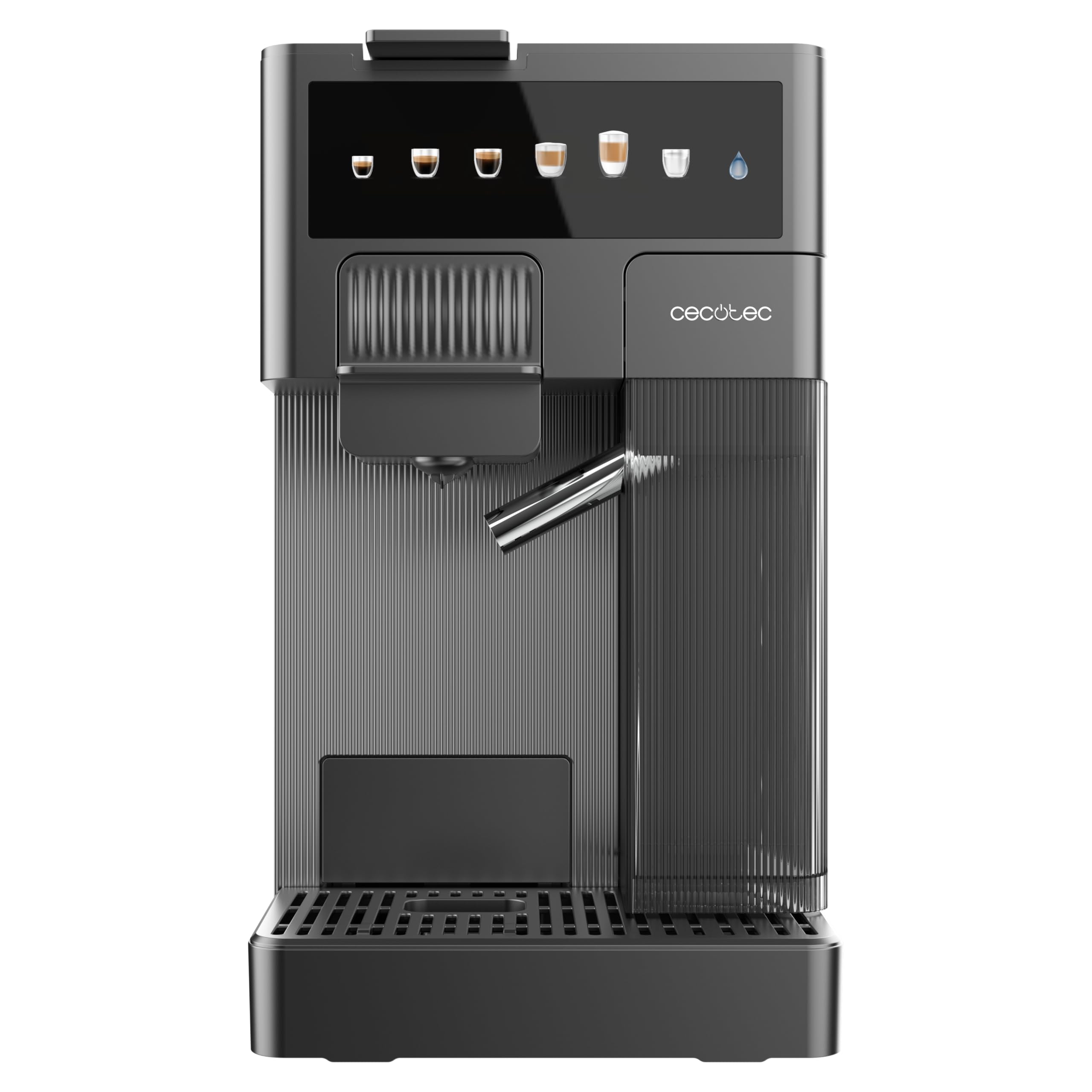Cecotec Cafetières à Capsules FreeStyle Latte T. Cafetière multifonctionnelle Nespresso,Dolce Gusto,Café en Poudre et K-fee,1350 W avec réservoir de 400 ml pour 6 types de café.
