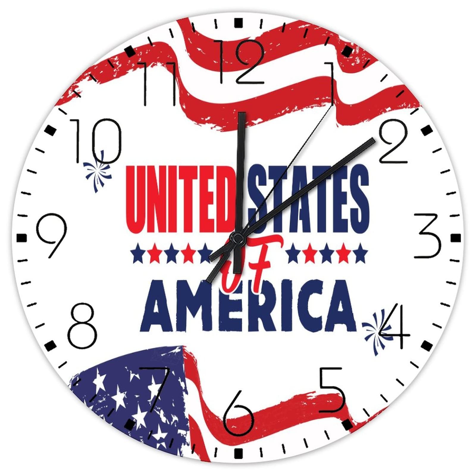 Horloge murale sans tic-tac avec grands chiffres pour en finir avec les bruits de nuit