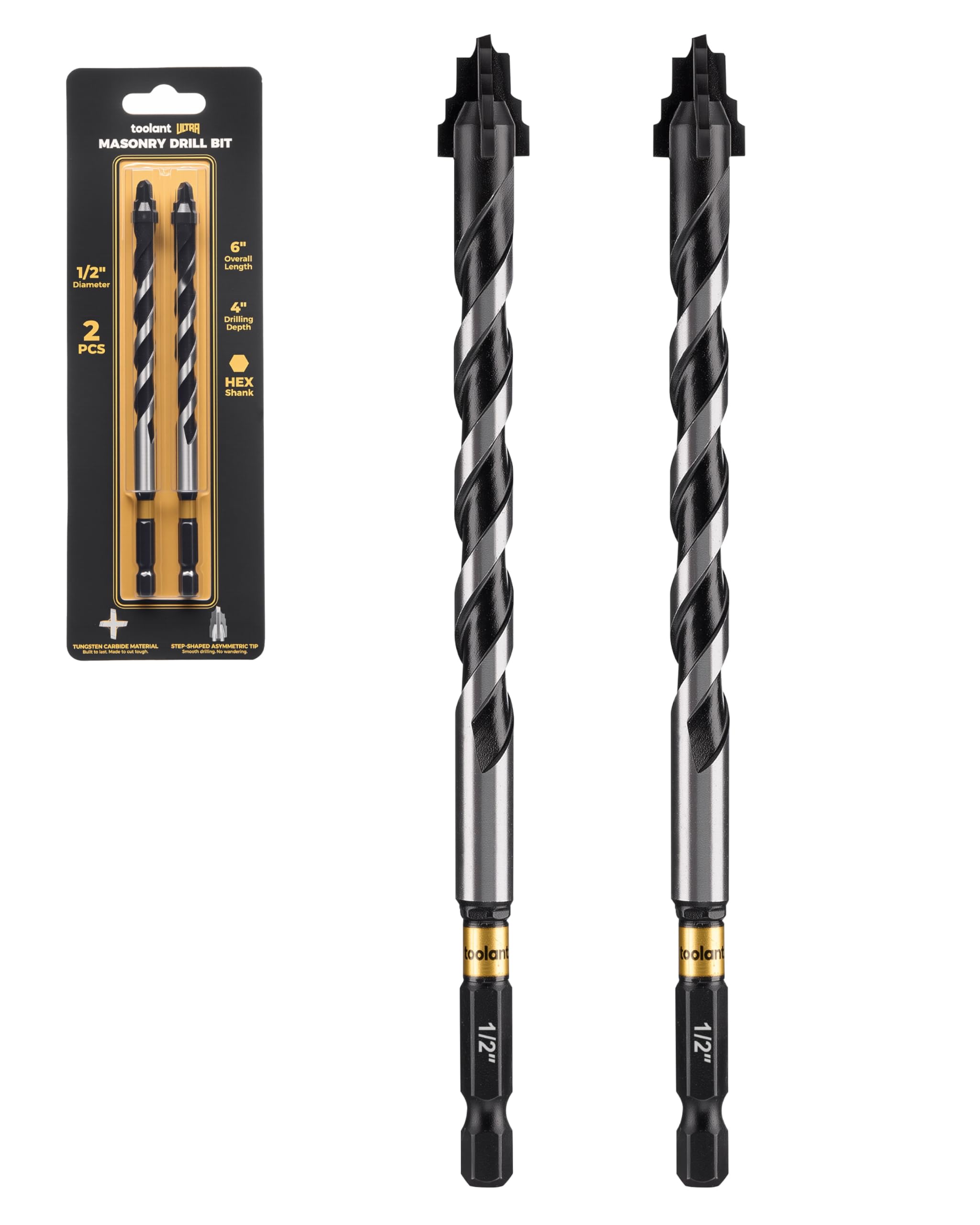 toolant Masonry Drill Bits - 5 Piece Set -8