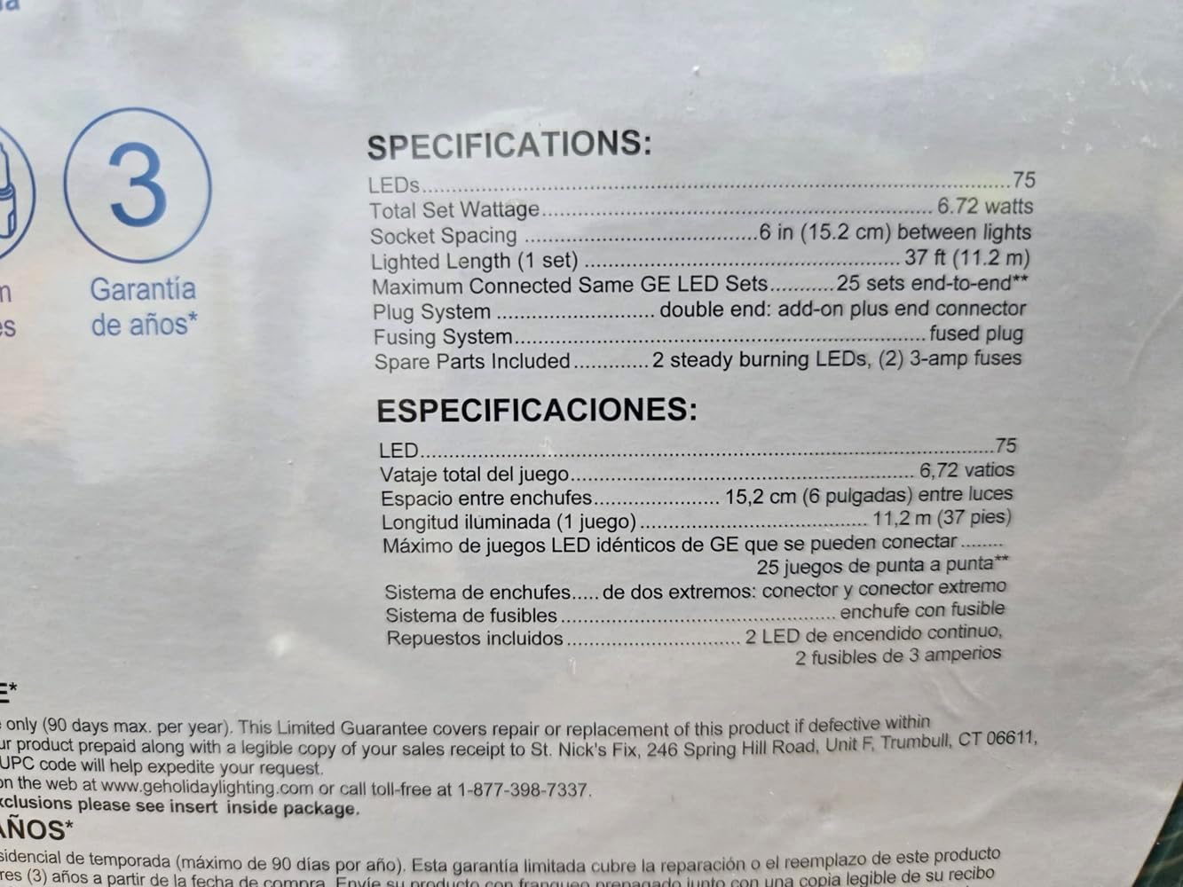 GE 75-Count LED C9 Multicolor 91145LO LED Staybright Christmas String Lights Energy Star