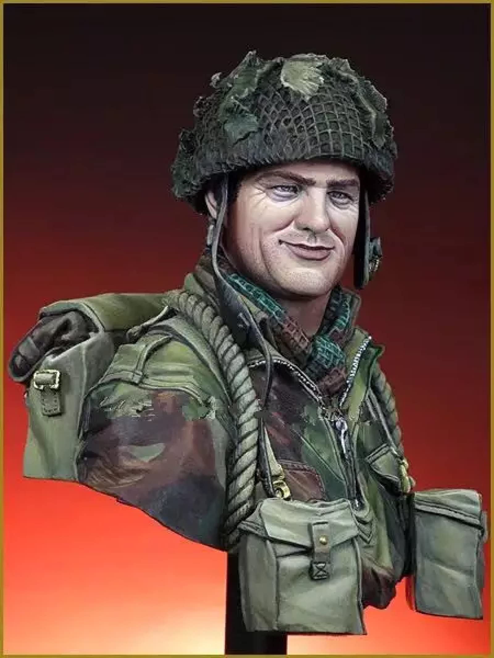 Risjc 1/10 Buste En Résine – Soldat De La Seconde Guerre Mondiale – Kit Non Peint à Assembler, Polir Et Peindre