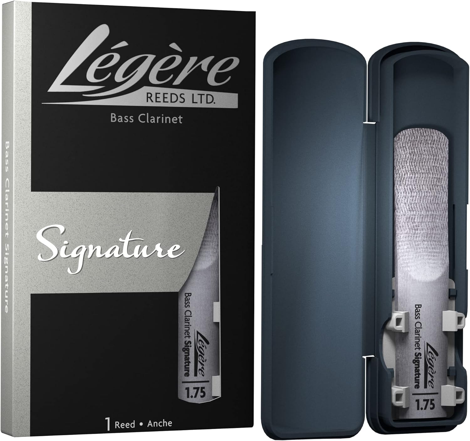 Légère Reeds - Bass Clarinet Reed, Signature, Strength 1.75 (BCS1.75) - Premium Synthetic Woodwind Reed