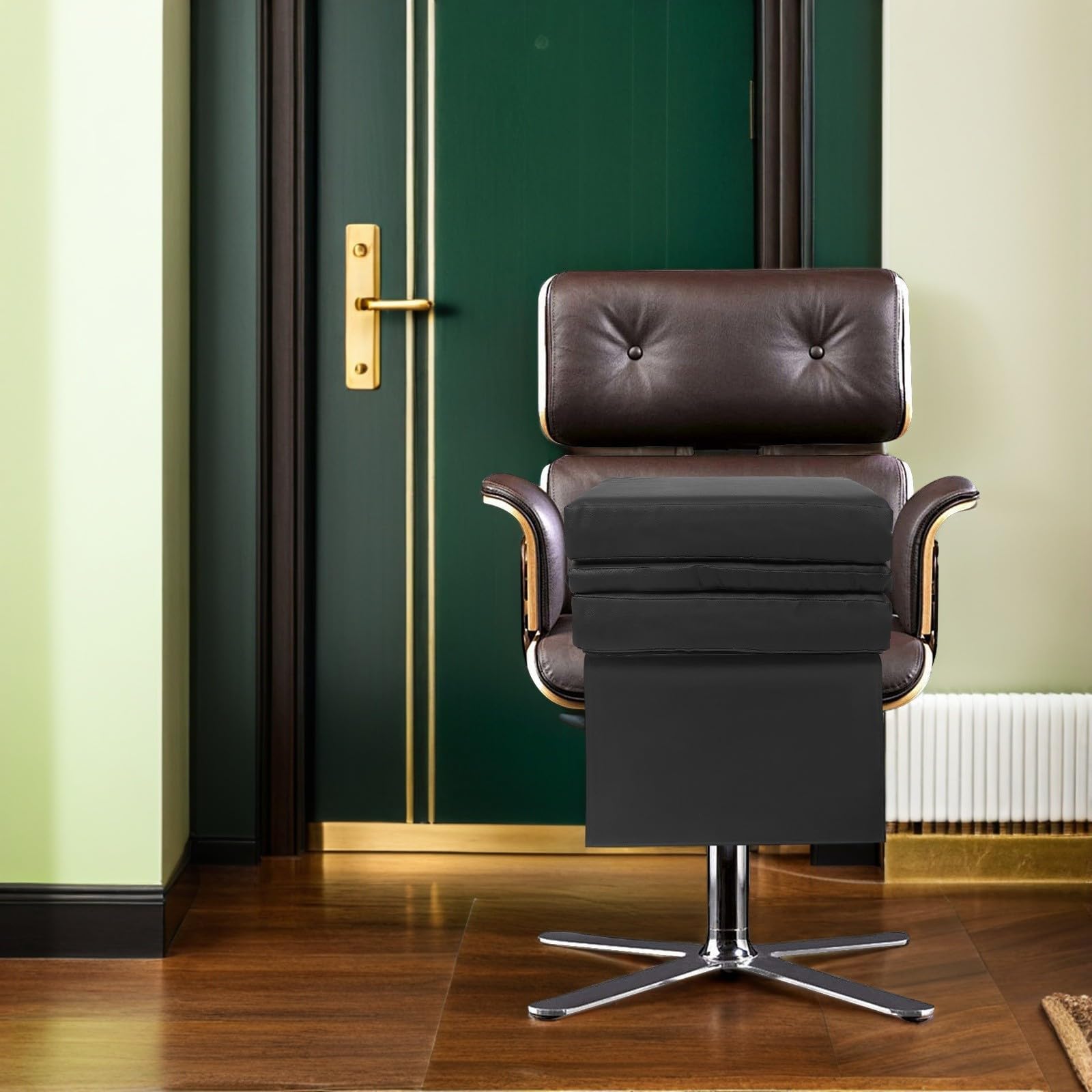 VILLCASE Coussin Rehausseur en Cuir PU Design Épais à Trois Couches Amovibles Absorption des Chocs pour Garçon et Filles pour Manucures et Coupes Fréquentes