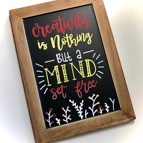 Miniatura 3 de Carmel Marcador de tiza líquida de punta media (amarillo), bolígrafo de tiza extraíble a base de agua, marcador de tiza borrable, marcador de tiza