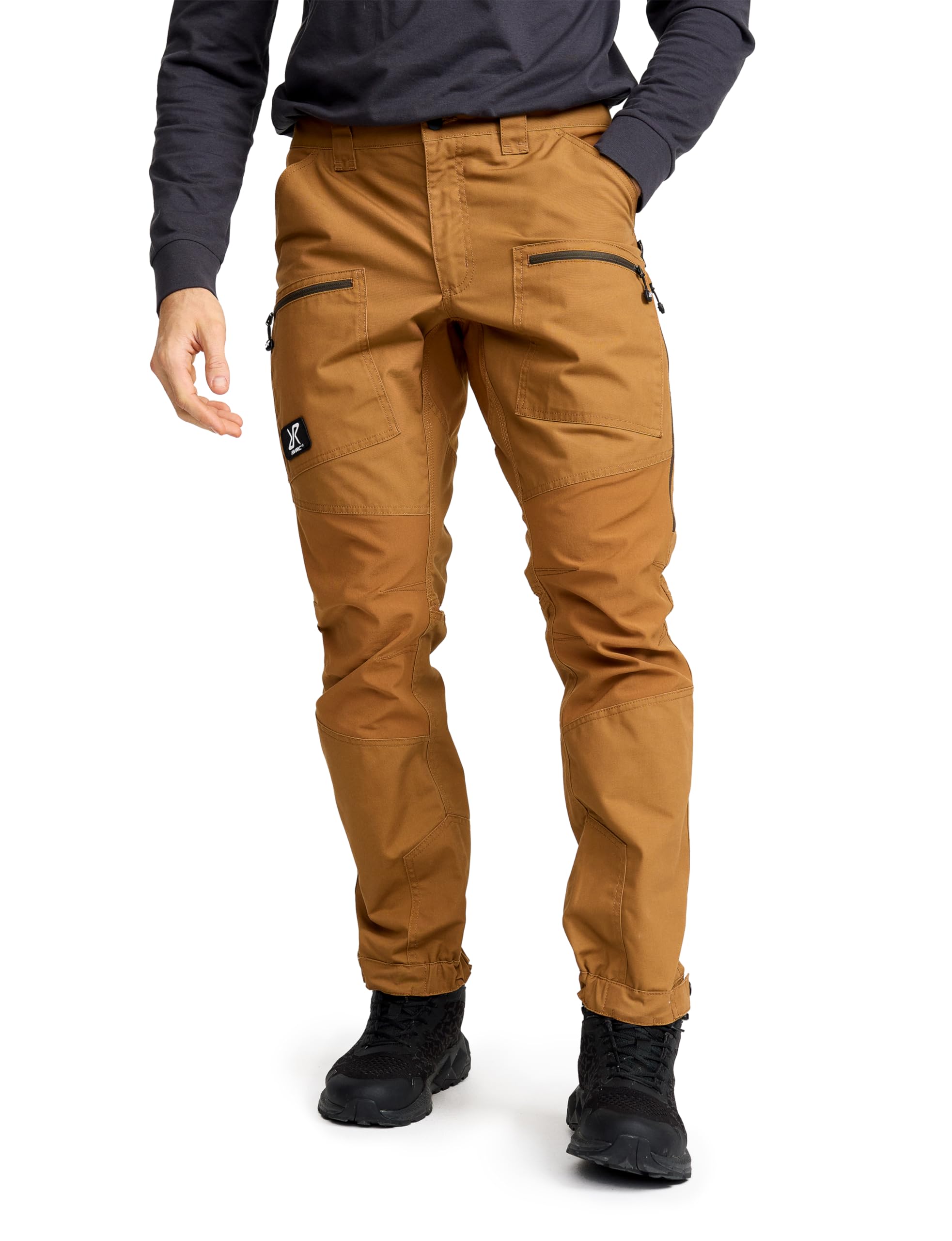 Revolutionrace Men's Rubber Nordwand Pro Trousers For Outdoor Activities. Durable Hiking, Walking And Working Trousers, L