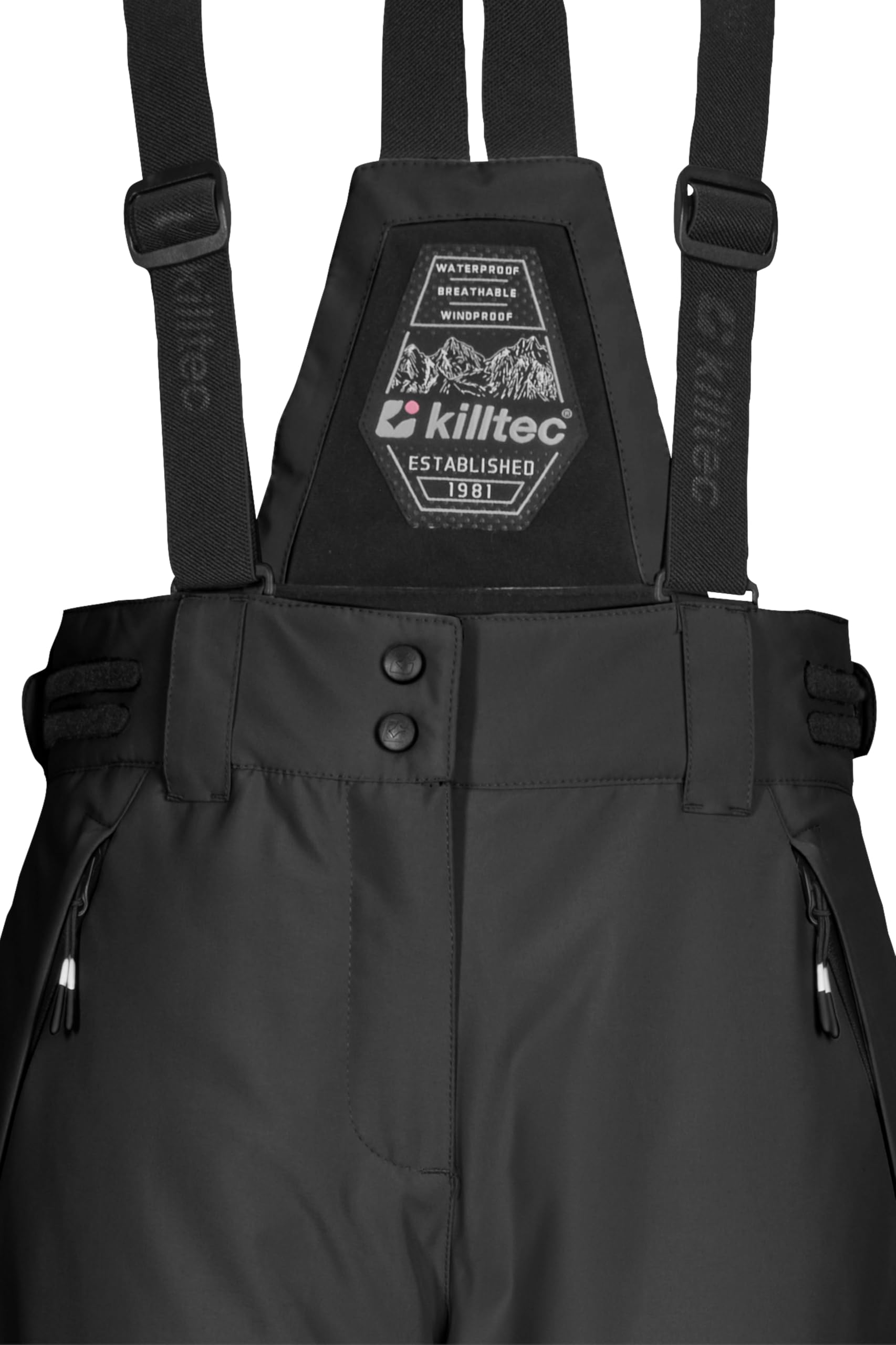 Killtec Mädchen Skihose/Funktionshose mit abnehmbarem Latz, Kantenschutz und Schneefang Ksw 213 Grls Ski Pnts