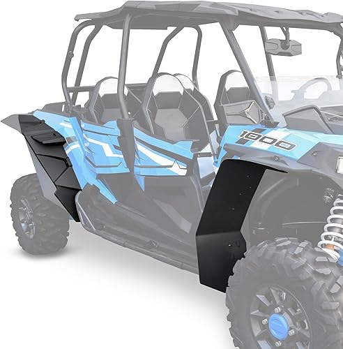 SAUTVS Juego de aletas de barro delanteras más anchas y guardabarros traseros para Polaris RZR XP/XP 4 1000 2014-2023, accesorios XXL a prueba de
