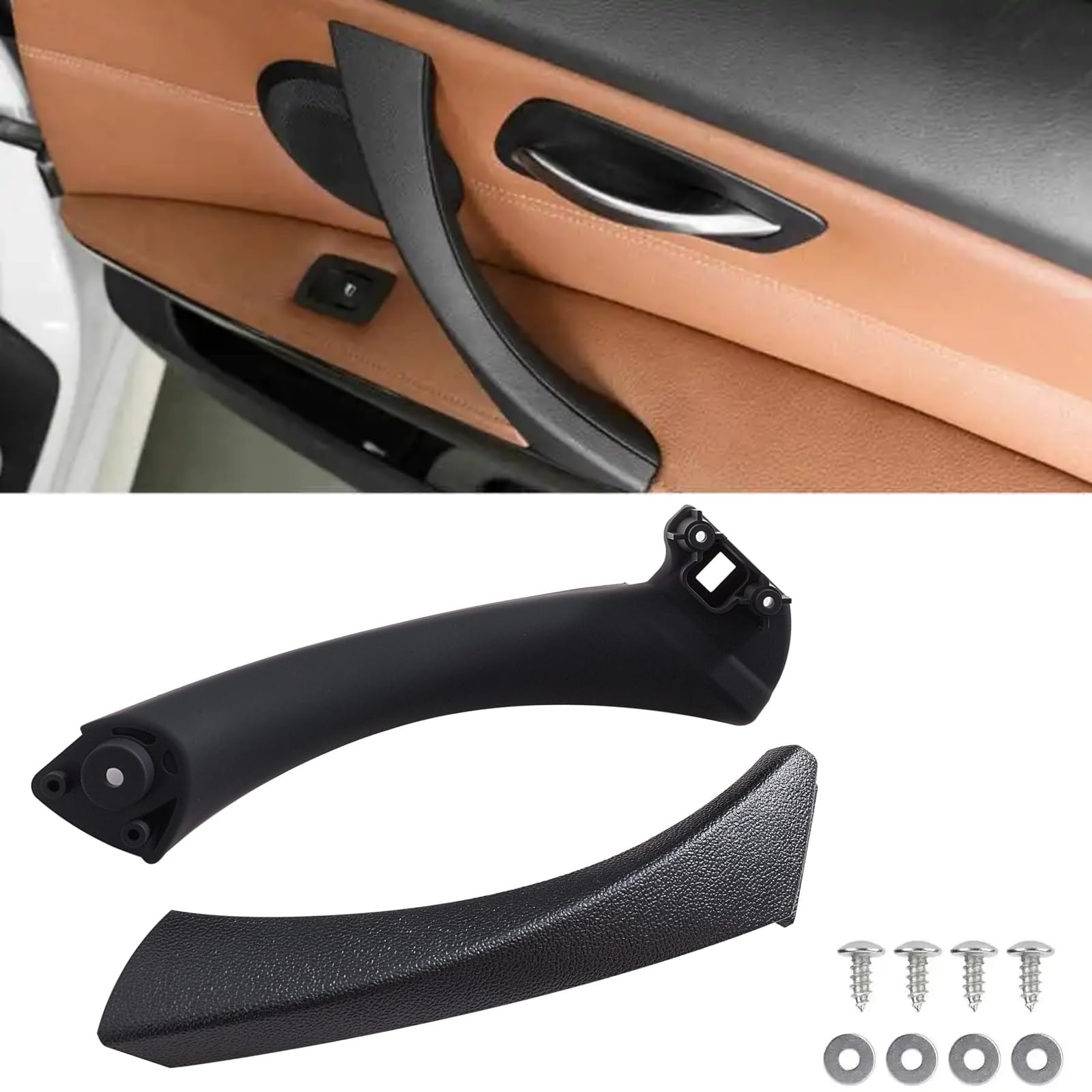 Twowinds Maniglia Porta 51417230850 Compatibile con BMW E90 - Destra Nero