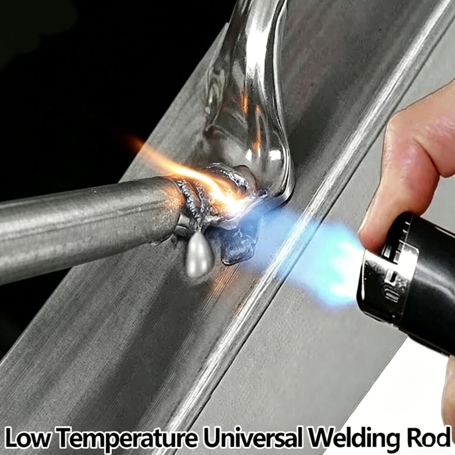 Low Temperature Universal Welding Rod, Lighter Melt Welding Rods, Easily Fusible Aluminum Weldings Rods for Stainless Steel, Iron, Aluminium, and Other Metals, Perfect for Beginners