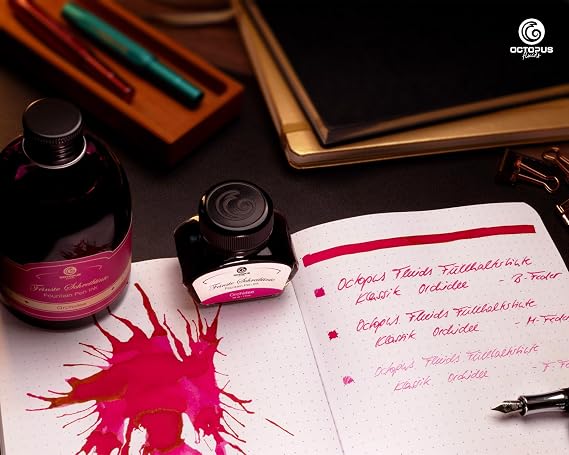 Octopus Practical Bottle Fountain Pen Ink, Fountain Pen Ink, Fountain Pen Ink, Orchid Calligraphy Ink 250ml