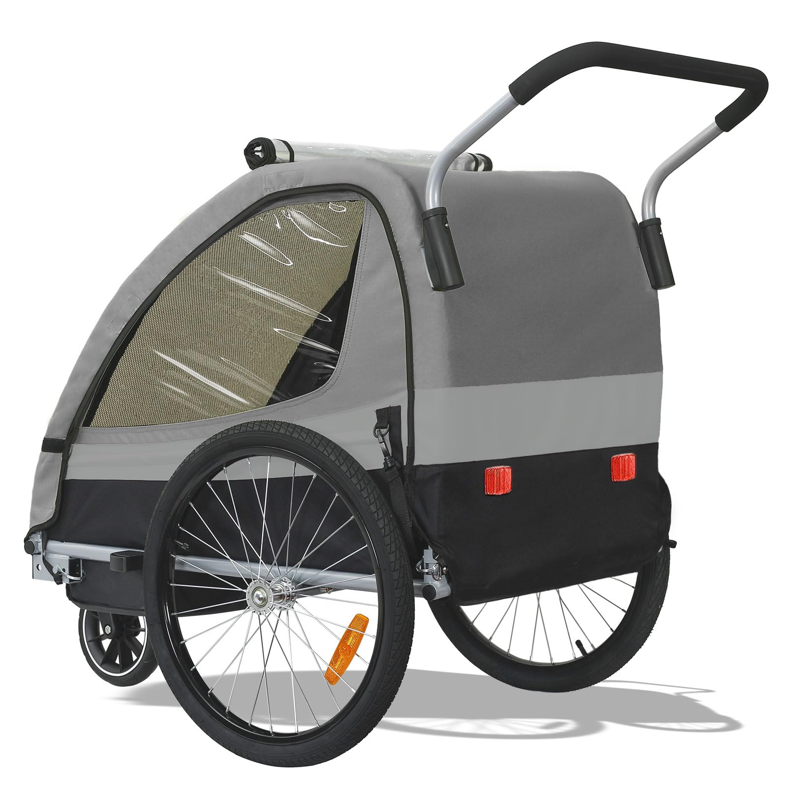 Tiggo Kinderanhänger Jogger 2 in 1 Kinderfahrradanhänger Fahrradanhänger Anhänger 50402