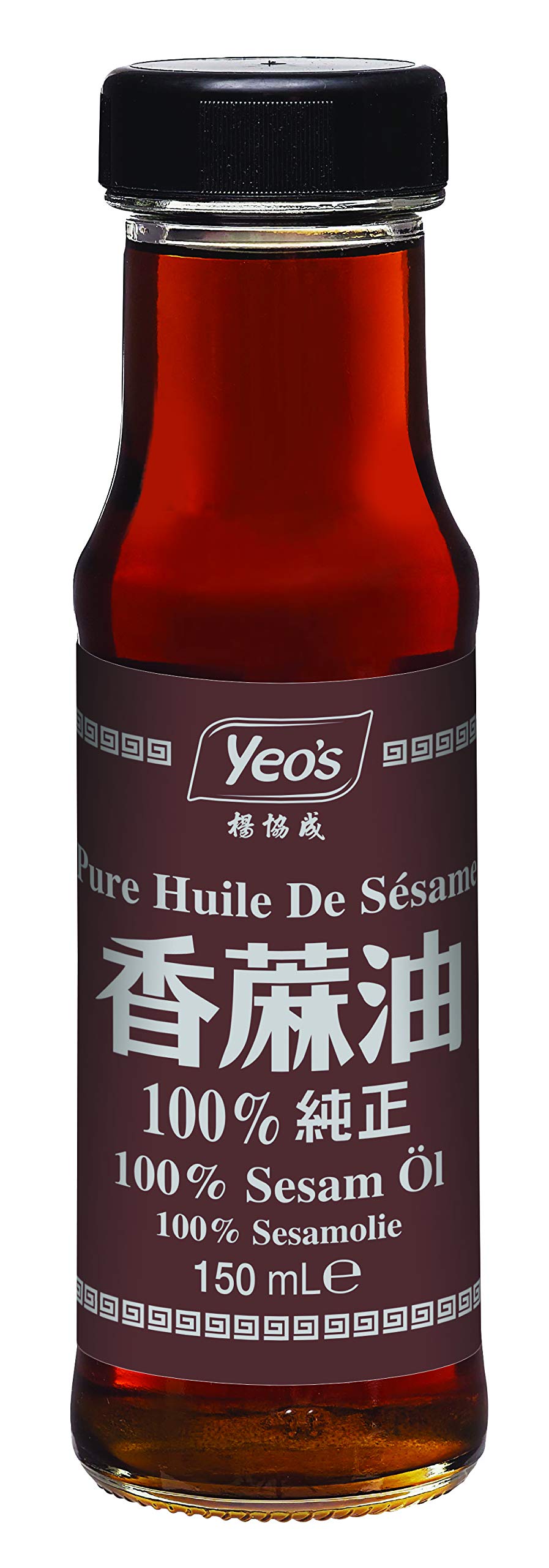 Pure huile de sésame 100% 150ML - Marque Yeo's (Lot de 2 bouteilles)