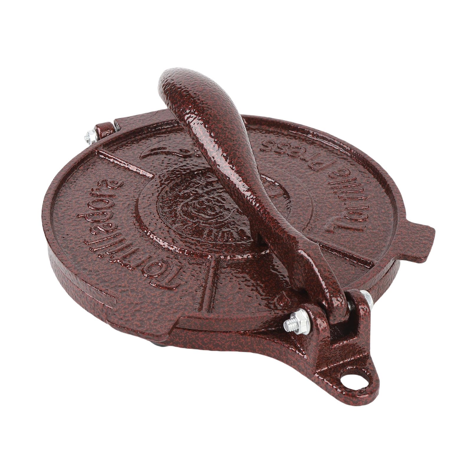 Mumusuki Tortilla Press 27 Cm, Fabricante de Tortillas de Hierro Fundido con Manual de Servicio Pesado Tortilleria Pataconera para Empanadas, Panes Planos, Arepas, Tostones