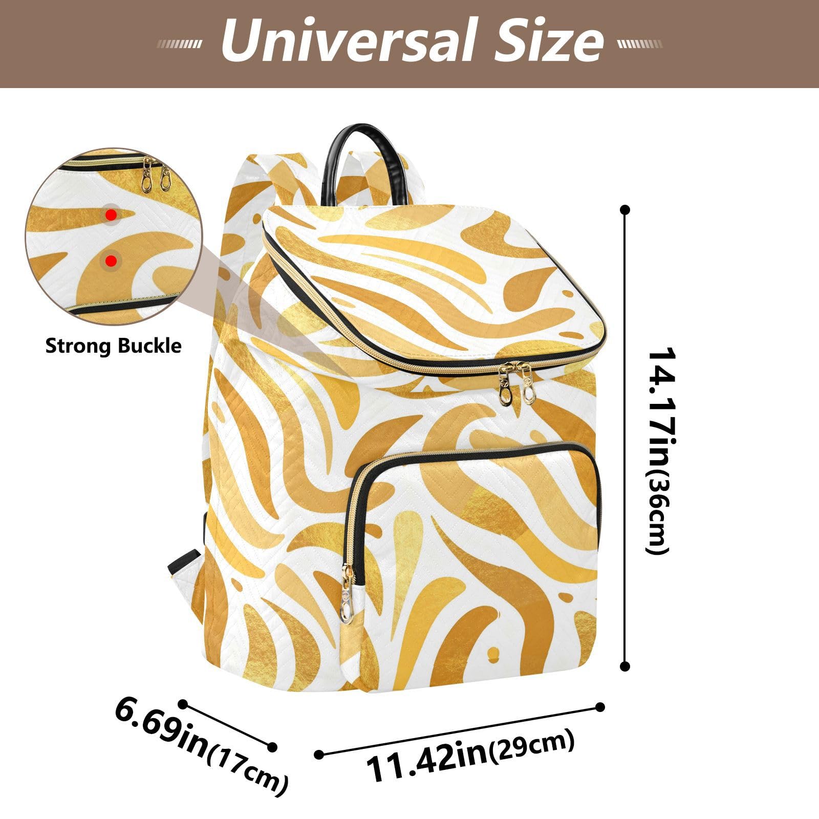 Zaino da donna alla moda, elegante, leggero, multiuso, 15 l