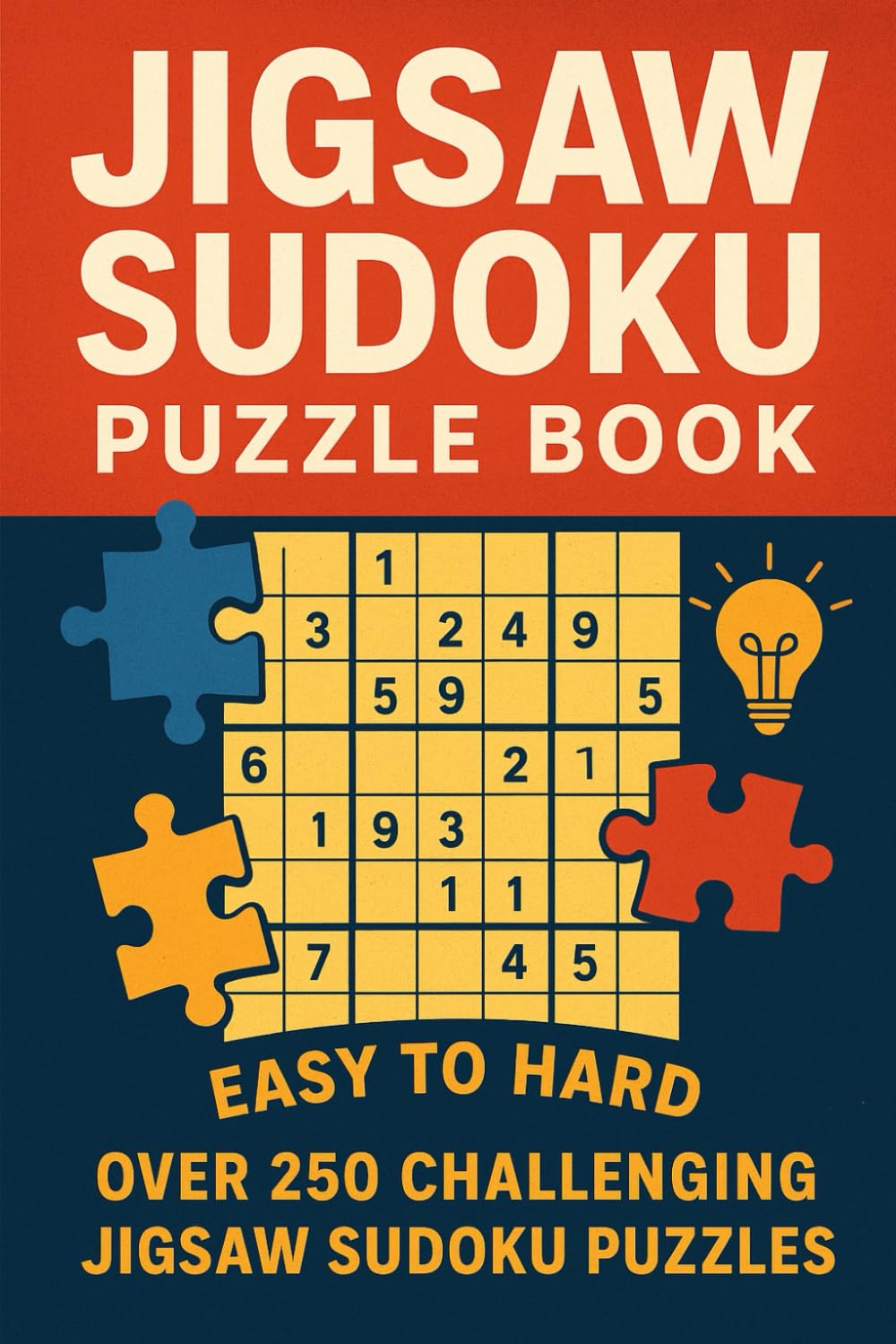 Jigsaw Sudoku: 360 Challenging Puzzles for All Ages: Easy to Hard Levels | Brain-Boosting Logic Puzzles | Fun for Adults & Kids
