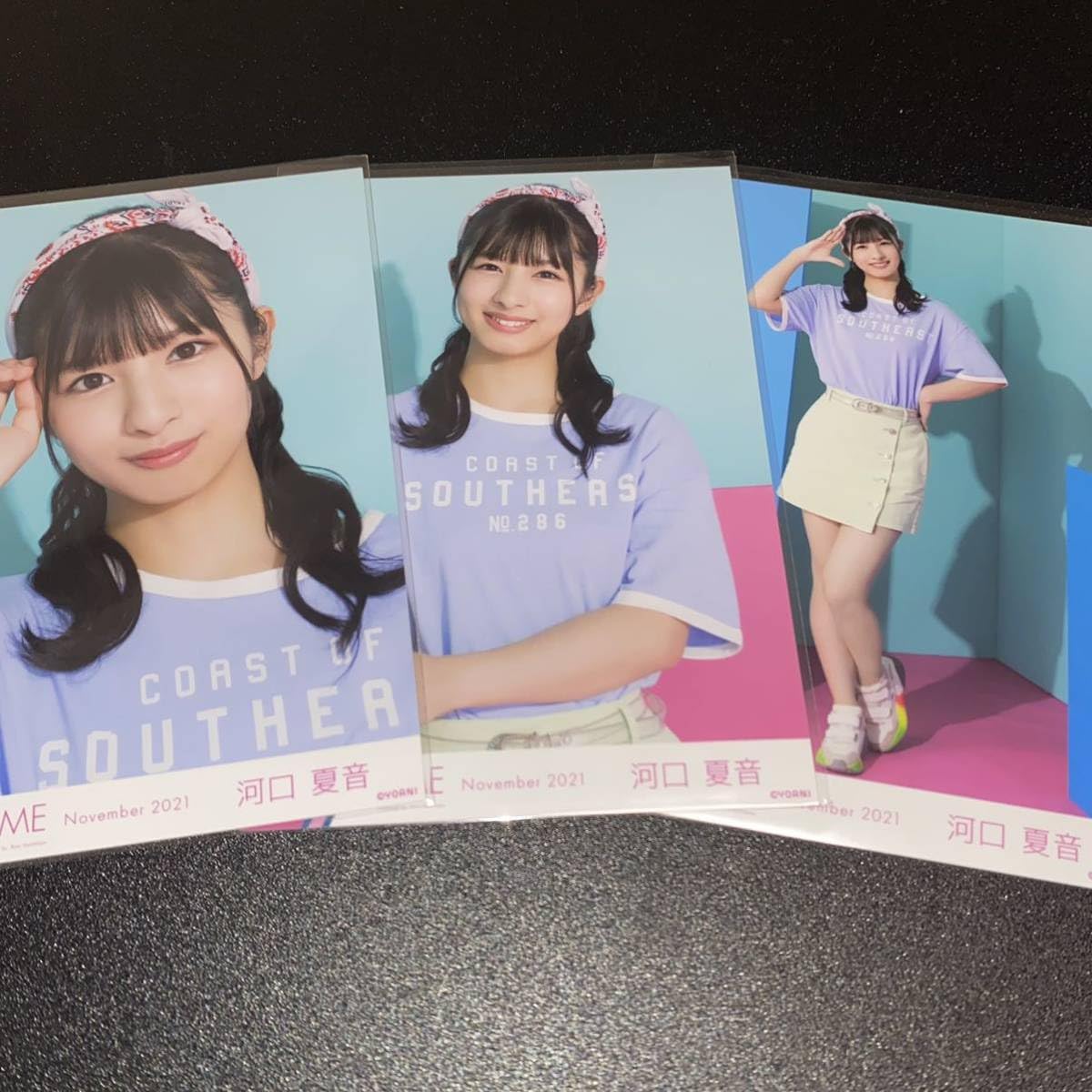河口夏音　直筆　ノイミー　≠ME 河口夏音 直筆サイン入り ≠ME Walker おとなし ＋ 特典生写真