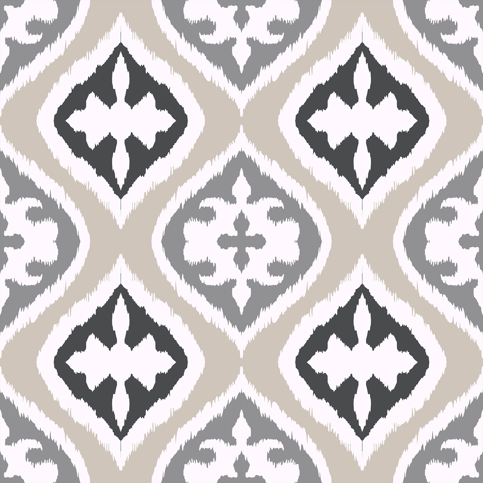 Papier peint géométrique beige amovible pour chambre et salon déco