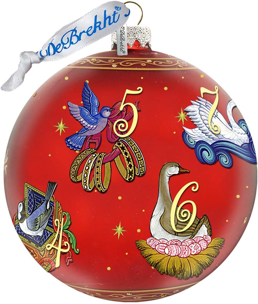 12 Days of Christmas Glass Ornament by G.DeBrekht 73861R