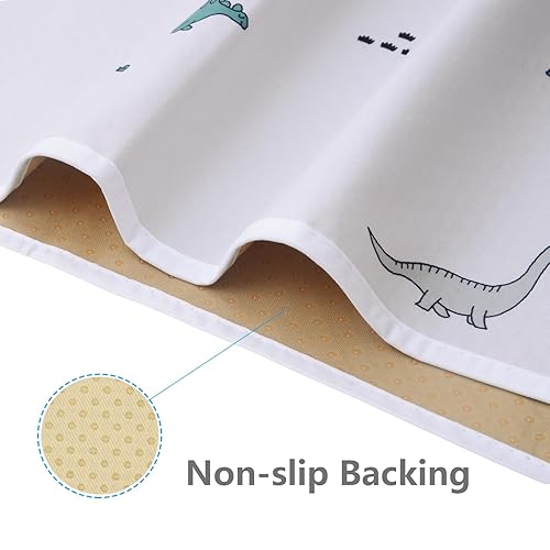 Miniatura 32 de Alfombrilla de salpicaduras para bebé para debajo de la silla alta y artes y manualidades, protector de suelo impermeable lavable de 51 pulgadas,