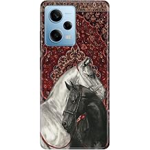 Xiaomi Redmi Note 12 Pro 5G ile Uyumlu Ottoman Horse Temal  Silikon K l f, Darbe Emici