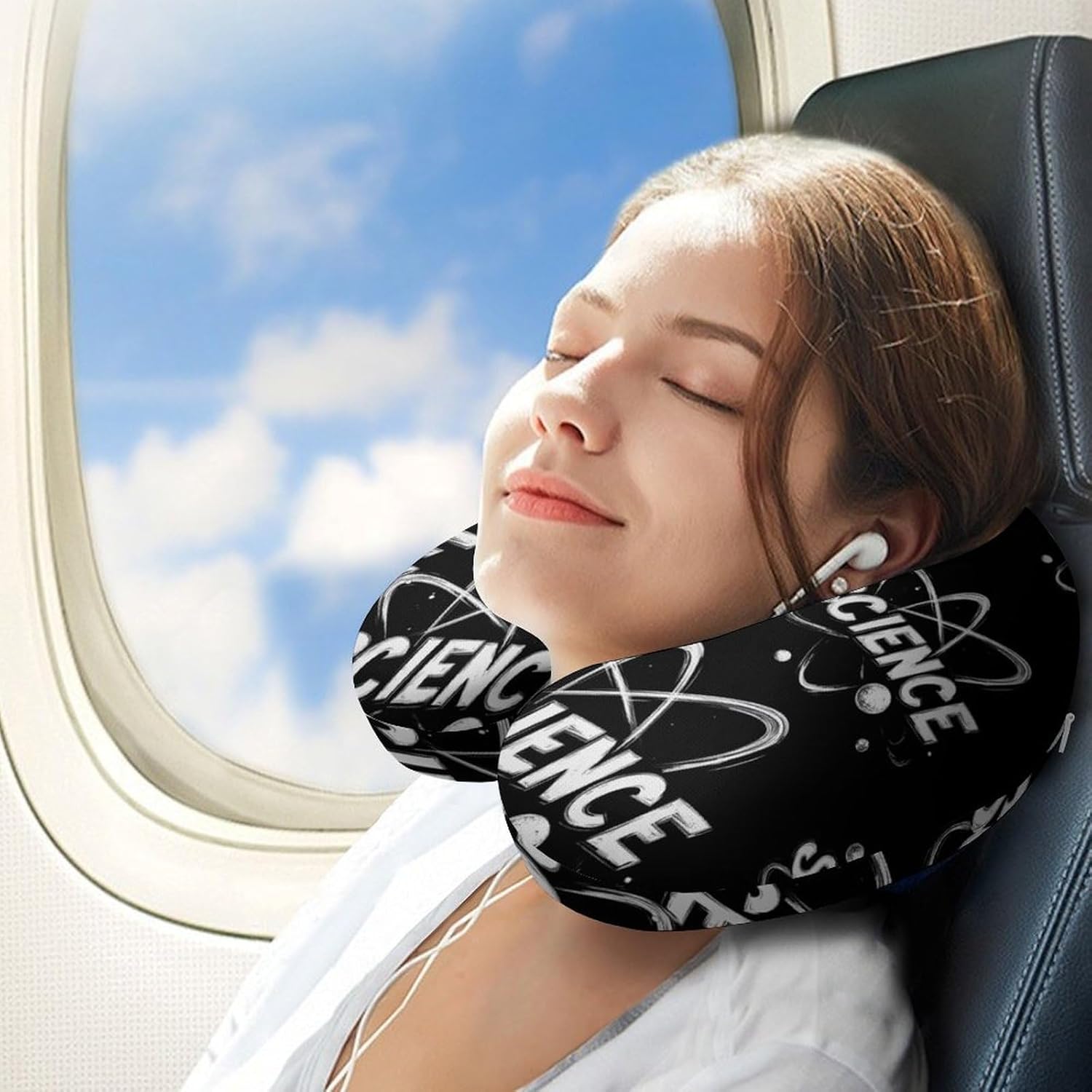 Science Atom Memory Foam Pillows U Shaped Travel Neck Pillow