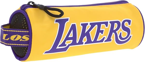 NBA - Astuccio Tombolino Ufficiale NBA, Leggero e Compatto, con Pratica Chiusura a Zip, Ideale per Penne, Matite e Cancelleria, 21x6,5x6,5h cm - 4