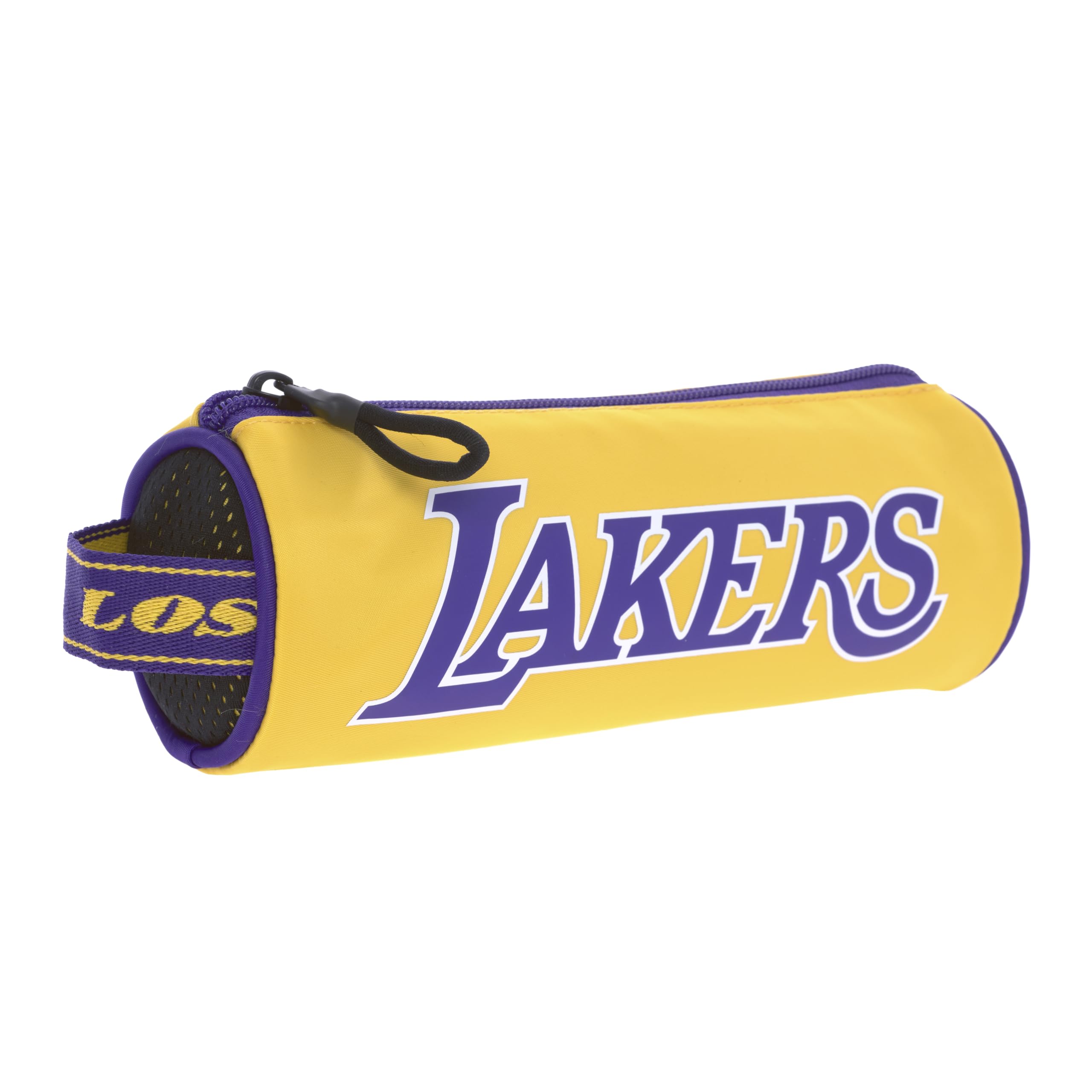 NBA - Astuccio Tombolino Ufficiale NBA, Leggero e Compatto, con Pratica Chiusura a Zip, Ideale per Penne, Matite e Cancelleria, 21x6,5x6,5h cm