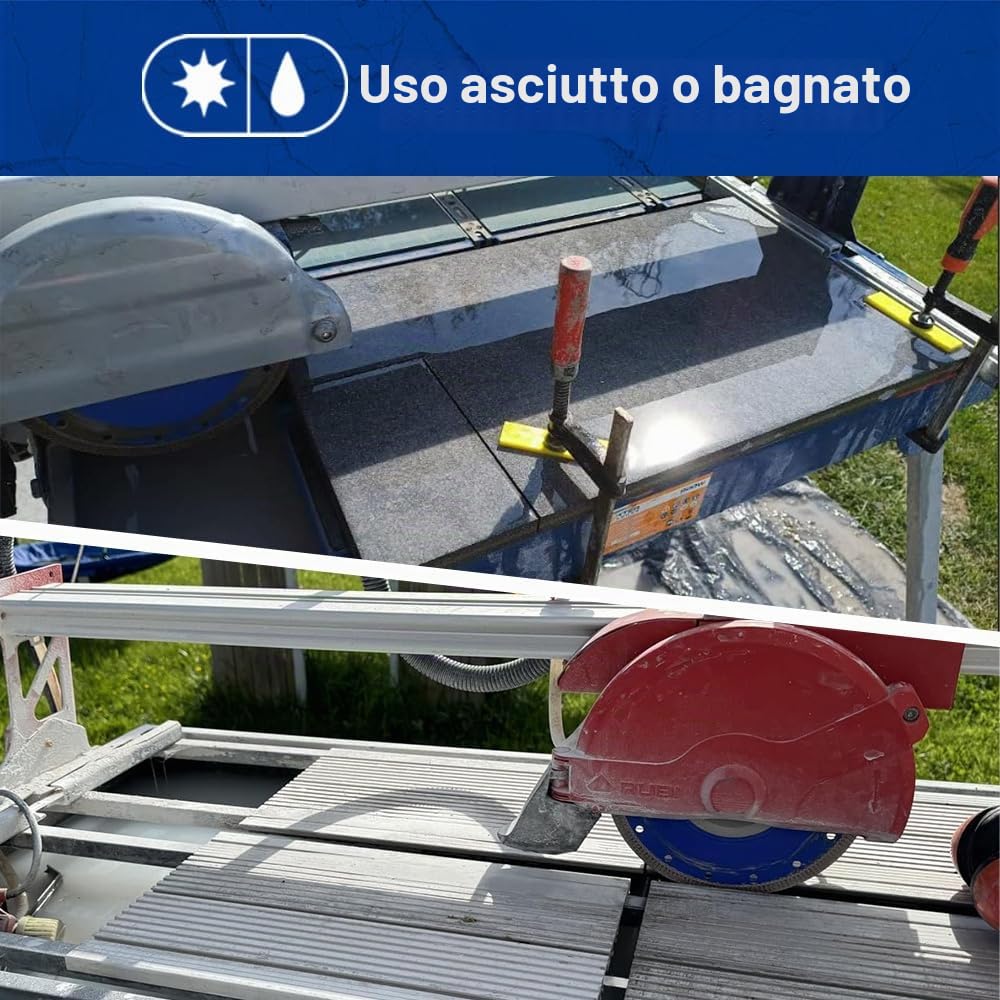 SHDIATOOL Disco da Taglio al Diamante 230mm con Maglia Turbo X per Piastrelle, Marmo, Granito, Ceramica (9 Pollici)