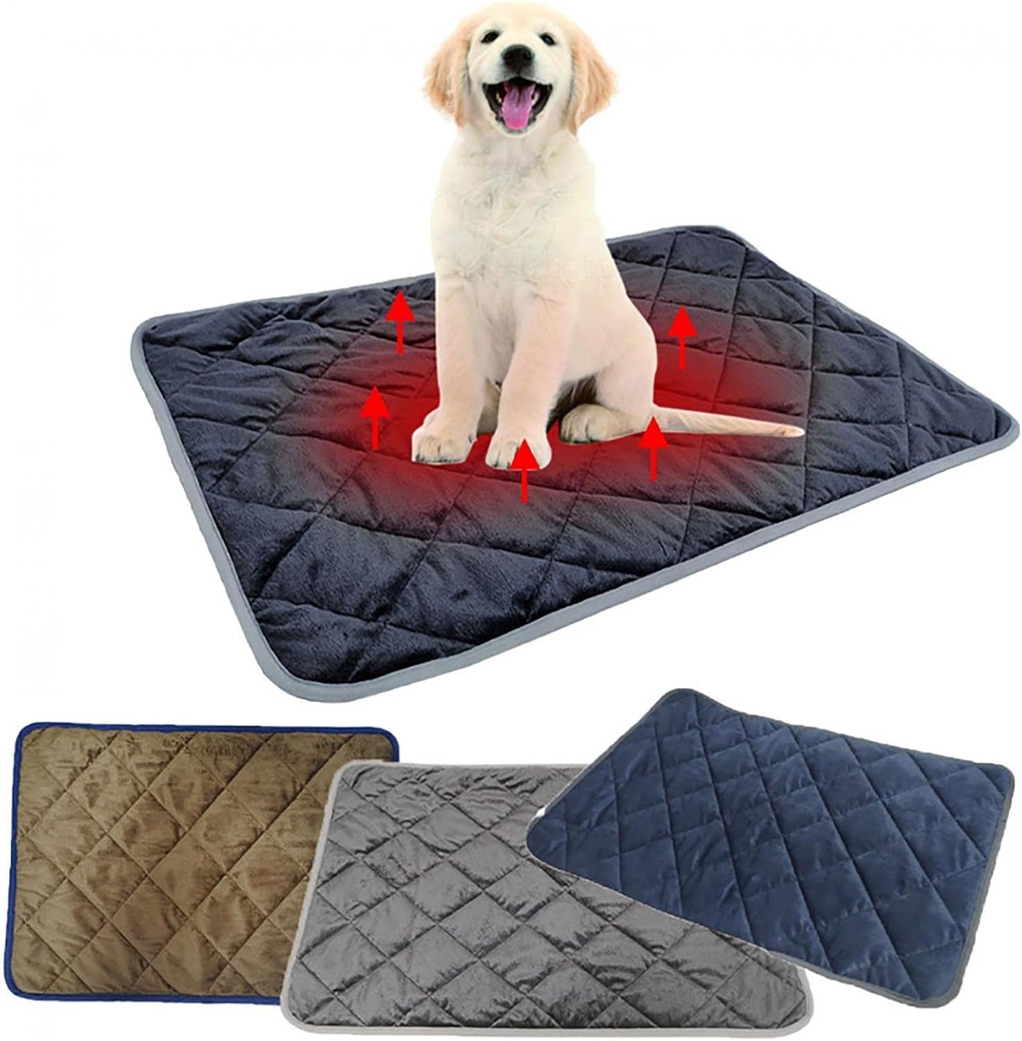 AGKRUNN Self Heating Pet Mat,Pet Warm Pad NonElectric Pet Warming Pad Self Warming