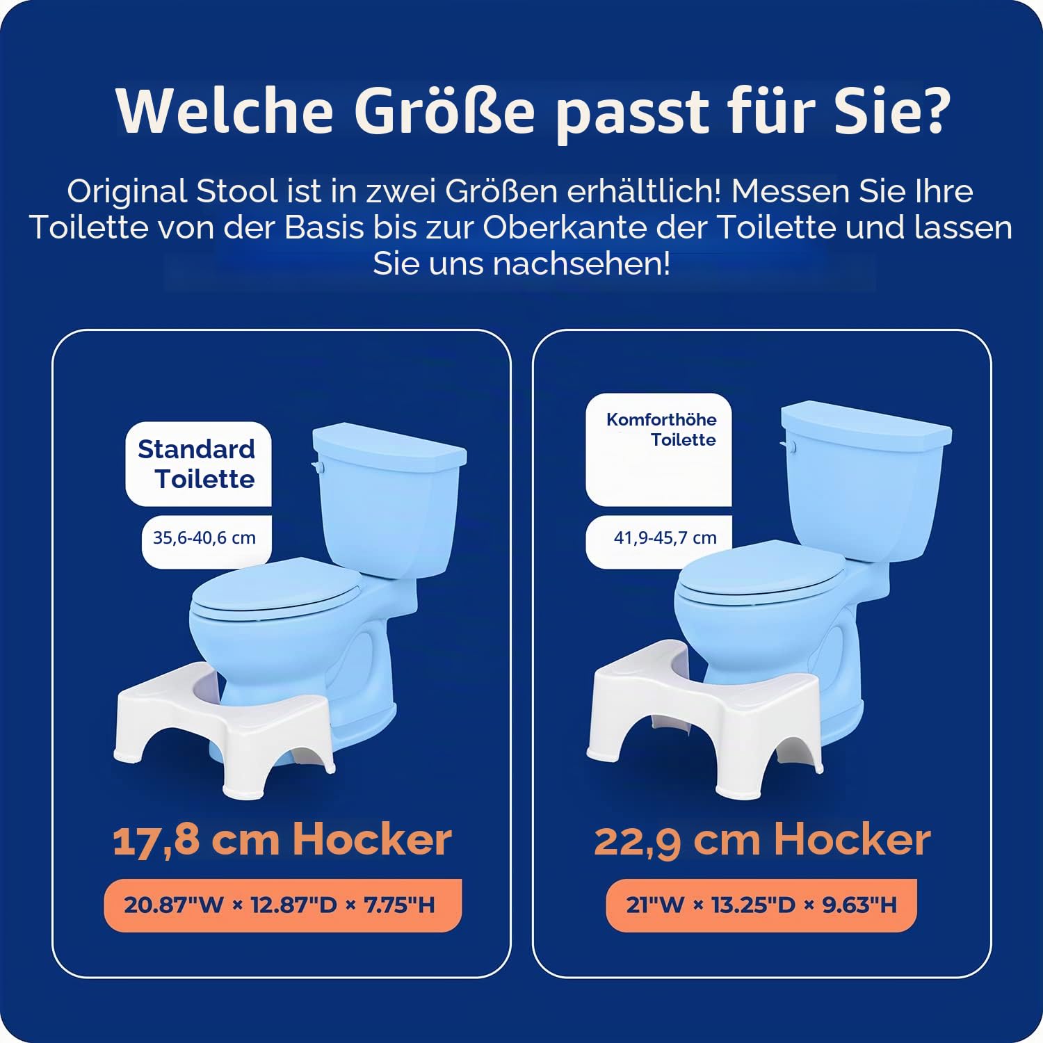 Squatty Potty Original Badezimmer Toilette Schemel, 7-Zoll Höhe, Weiß
