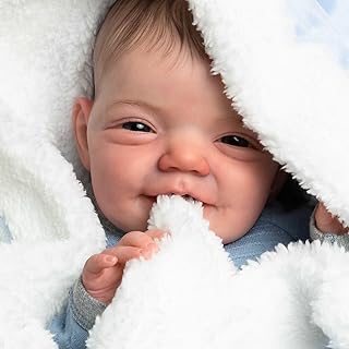 KAWAYII -20inch Cloth Body Soft Vinyl Reborn Toddler Boy Doll Premie Baby Genesis Hand Painted Doll Cute Lifelike Babies Accessories for Kids
