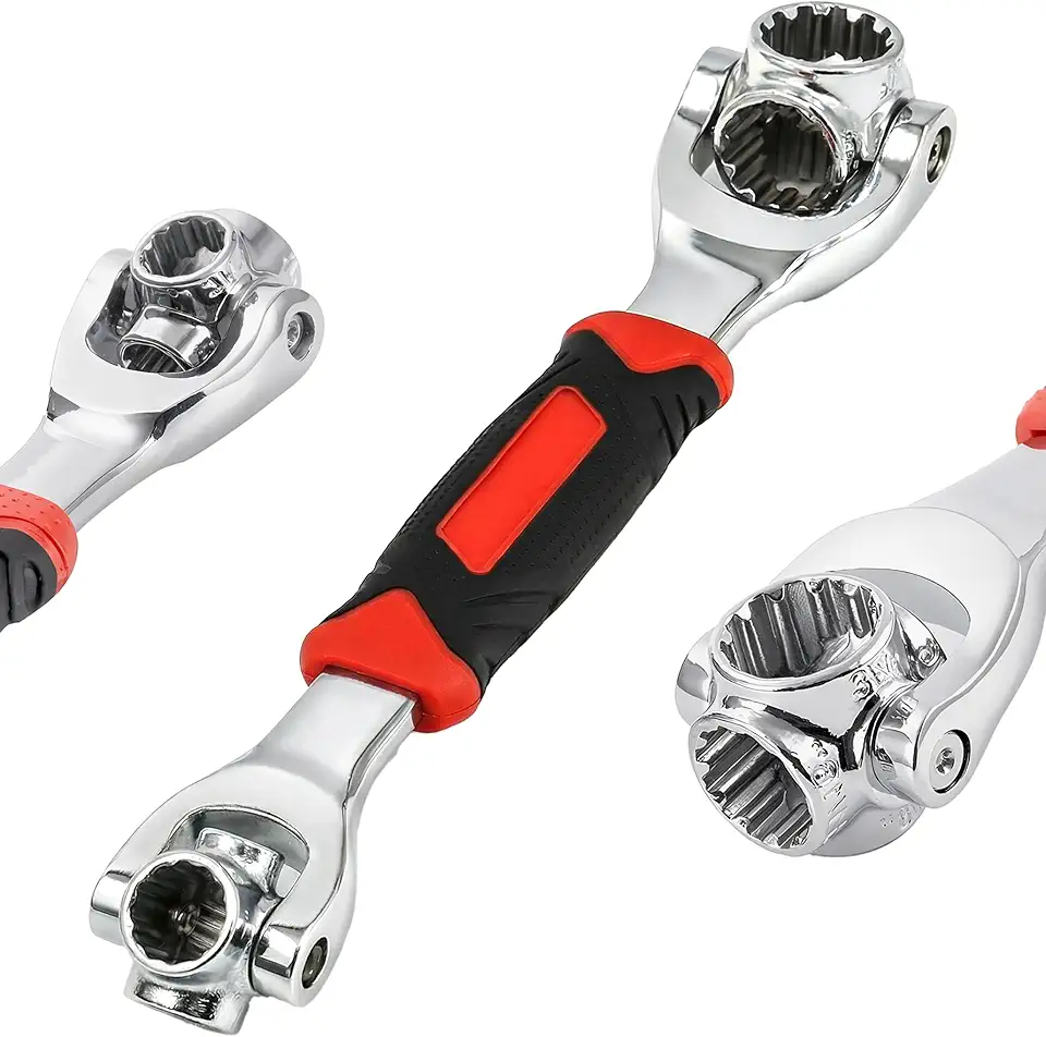 Chave De Boca Multifuncional 48 Em 1 360º Ferramentas Soquete Universal, Para Diversos Parafusos E Porcas, Ferramenta Essencial Reparos Domésticos Manutenções