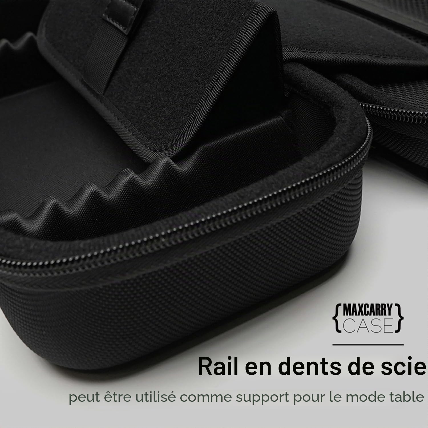 Skull & Co. Étui Maxcarry pour NeoGrip, GripCase Crystal - Étui de Protection de Voyage Portable à Coque Dure avec Rangement pour la Nintendo Switch OLED et OG Switch, GripCase et Accessoires (Noir)